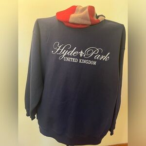 NWOT Authentic Hyde Park Crew Neck Sweatshirt Made In Great Britain. Unisex